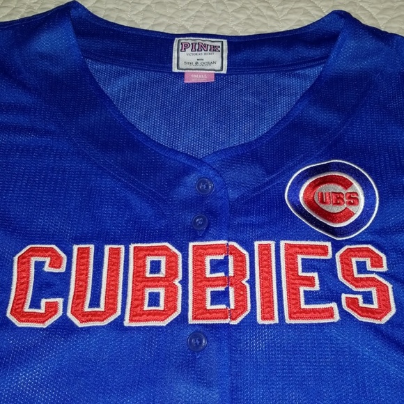 PINK Victoria's Secret Tops - Victorias Secret PINK Chicago Cubs Jersey